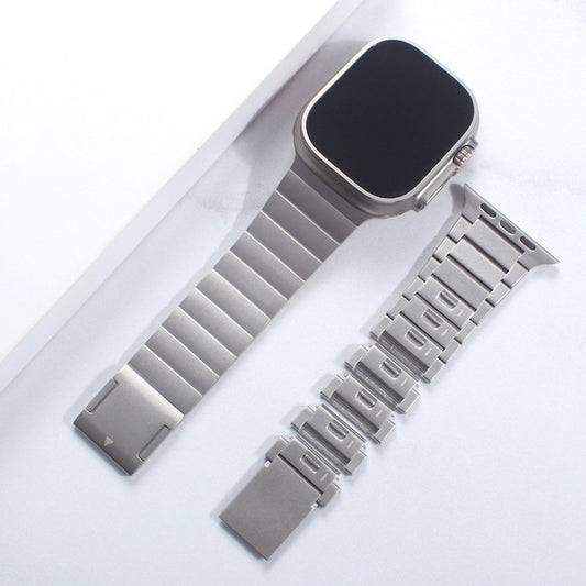 Premium Apple Watch Detachable Links Stainless Steel Band Magnetic Clasp 49mm 45mm 42mm 41mm 40mm 38mm Metal iWatch 8 7 6 5 4 3 2 1 SE