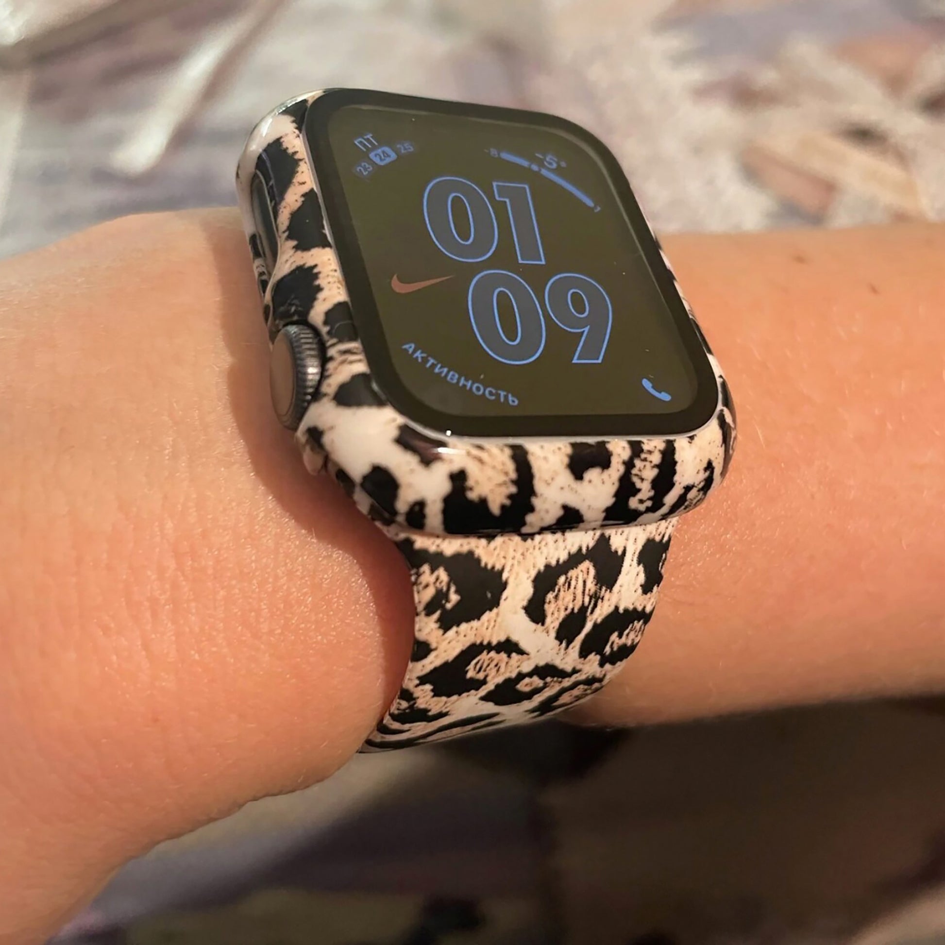 Smartwatch Silicone Bands Leopard Print Cheetah Watch 